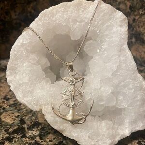 Sterling Silver Mariner’s Jesus Christ Crucifix. Retail 268.00 NWT